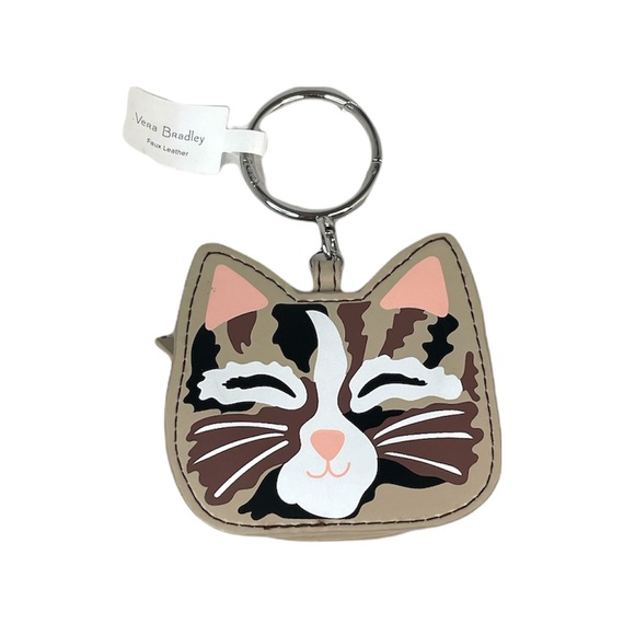 Vera Bradley Cat Bag Charm, Taupe